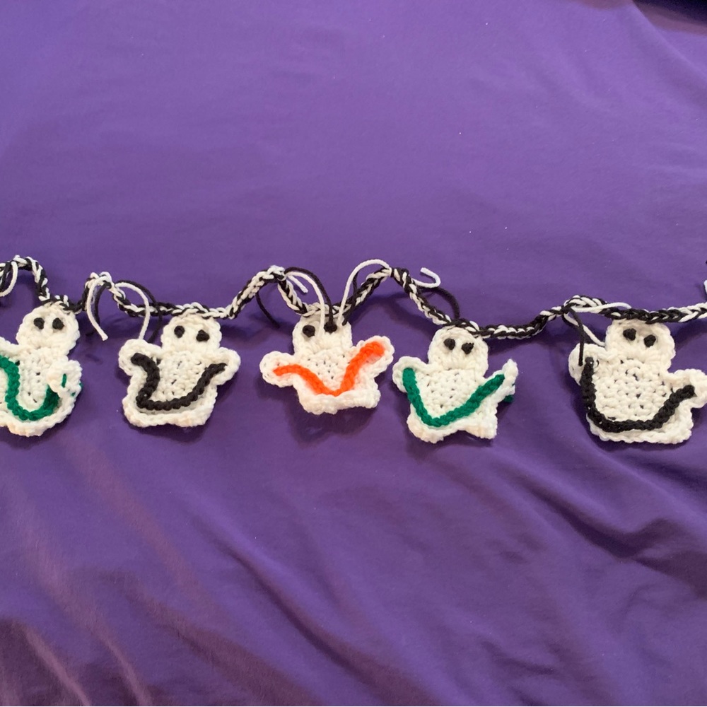 Ghost Garland Eight New Crochet Handmade